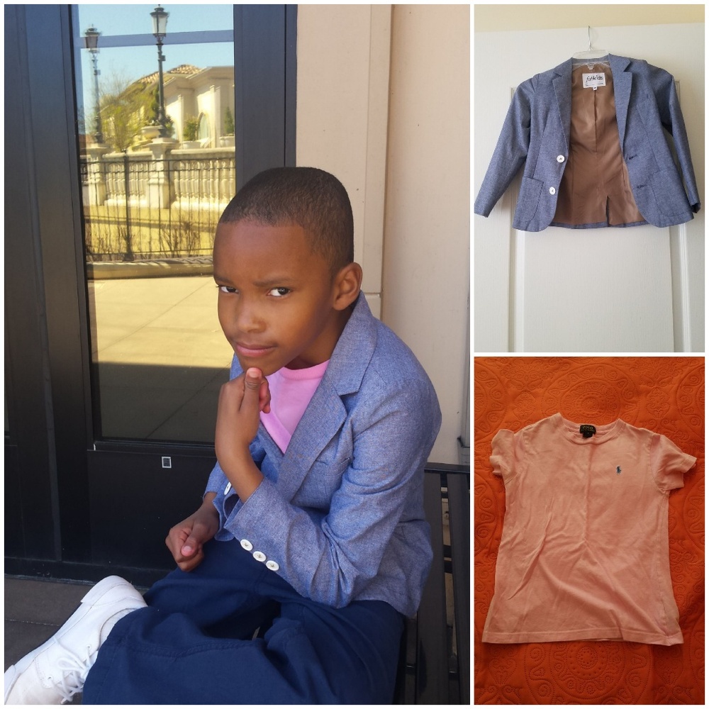 Just Fab Blazer And Polo Tee